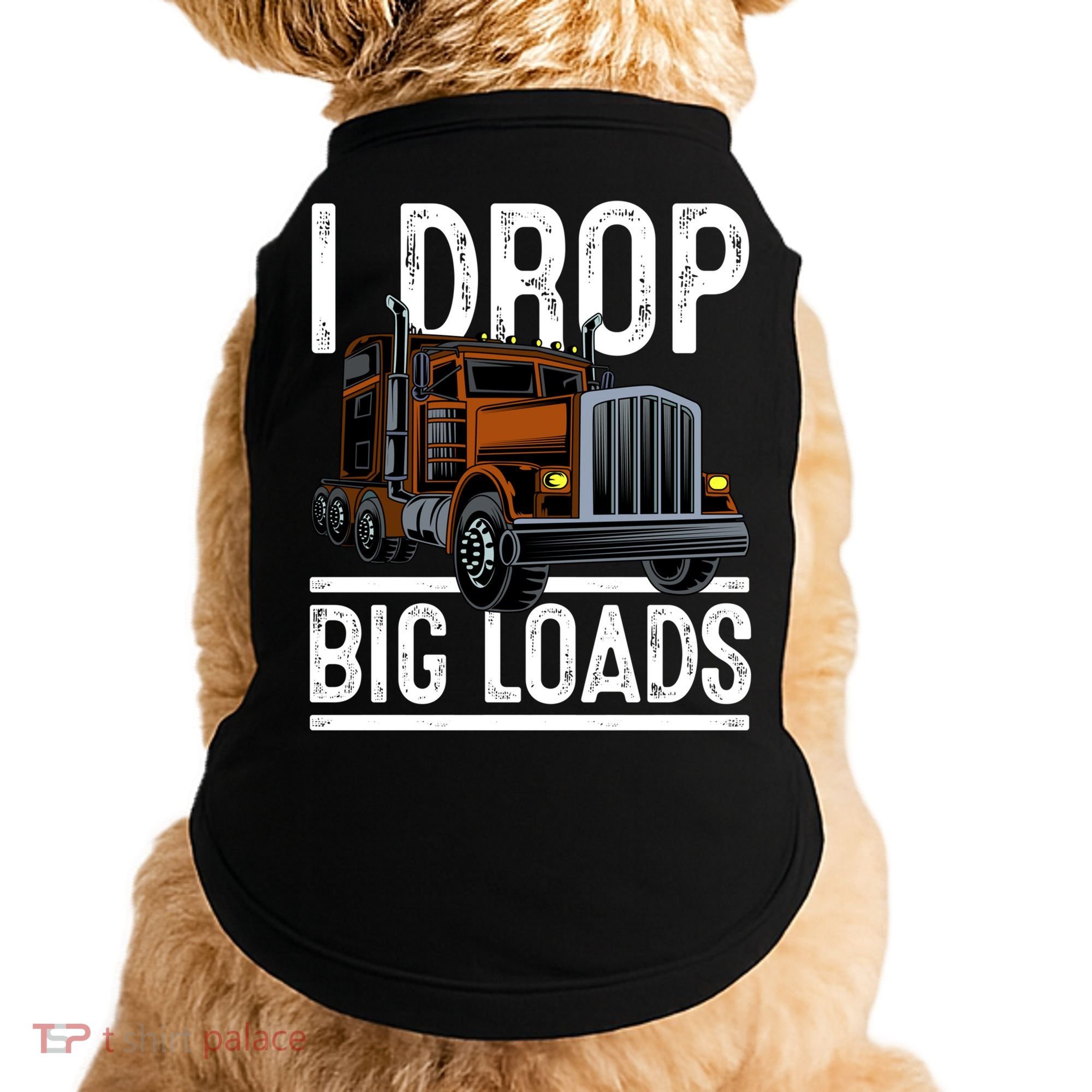 Truck Trucker Funny Gift Doggie Tank