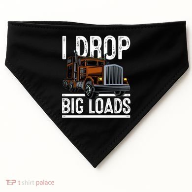 Truck Trucker Funny Gift USA-Made Doggie Bandana