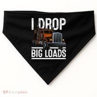 Truck Trucker Funny Gift USA-Made Doggie Bandana thumb 0