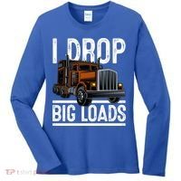 Truck Trucker Funny Gift Women's Long Sleeve Shirt thumb 0
