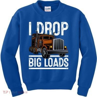Truck Trucker Funny Gift Kids Sweatshirt