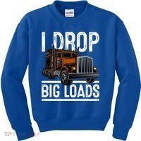 Truck Trucker Funny Gift Kids Sweatshirt thumb 0