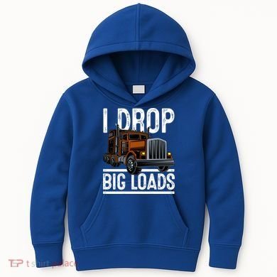 Truck Trucker Funny Gift Kids Hoodie