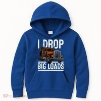 Truck Trucker Funny Gift Kids Hoodie thumb 0