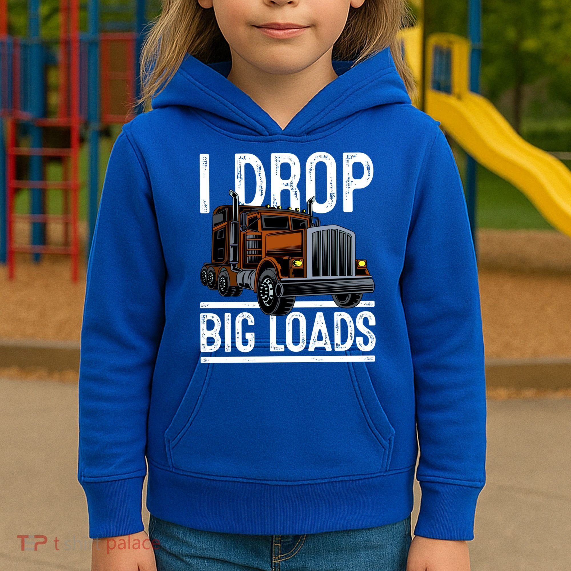 Truck Trucker Funny Gift Kids Hoodie