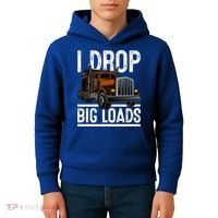 Truck Trucker Funny Gift Kids Hoodie thumb 4