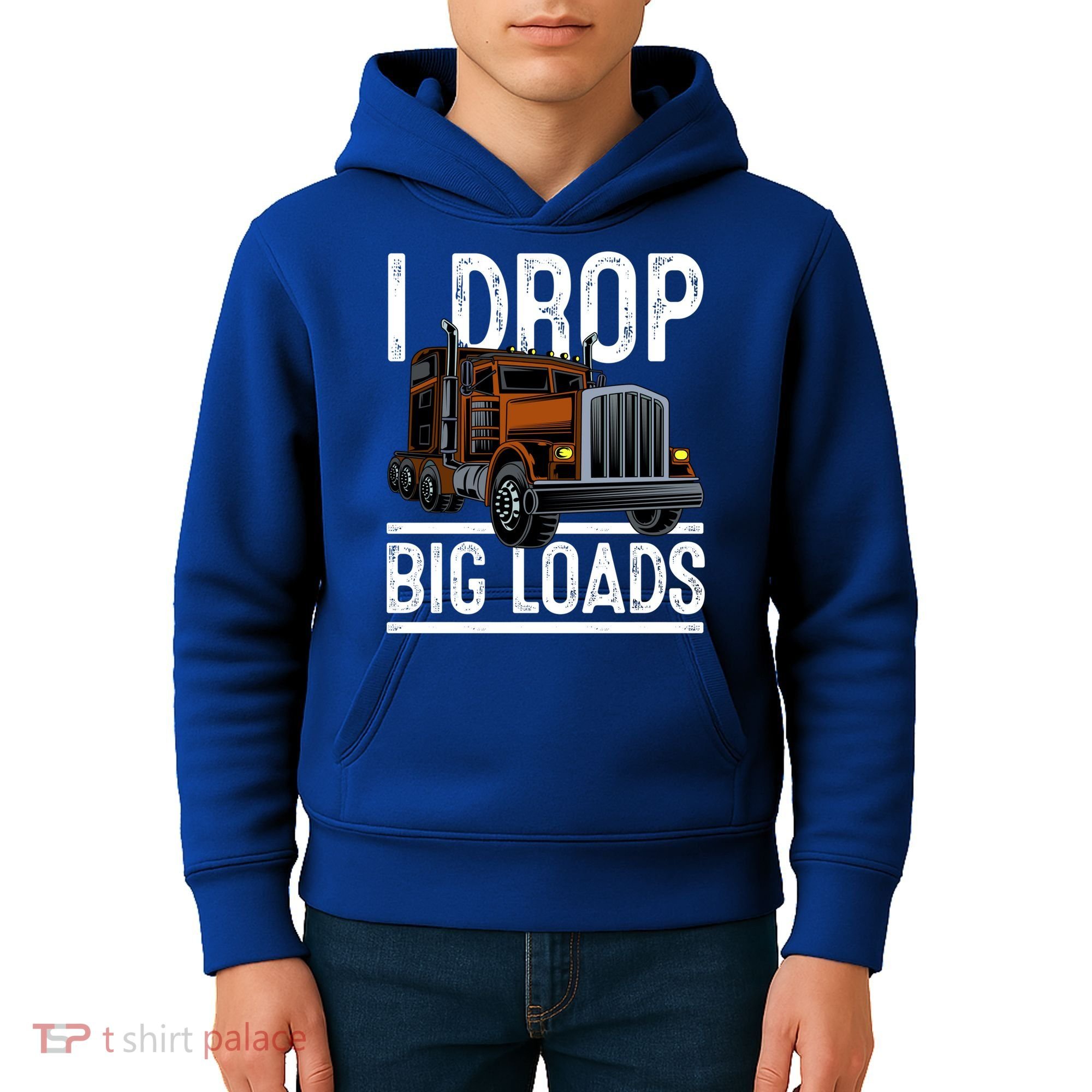 Truck Trucker Funny Gift Kids Hoodie