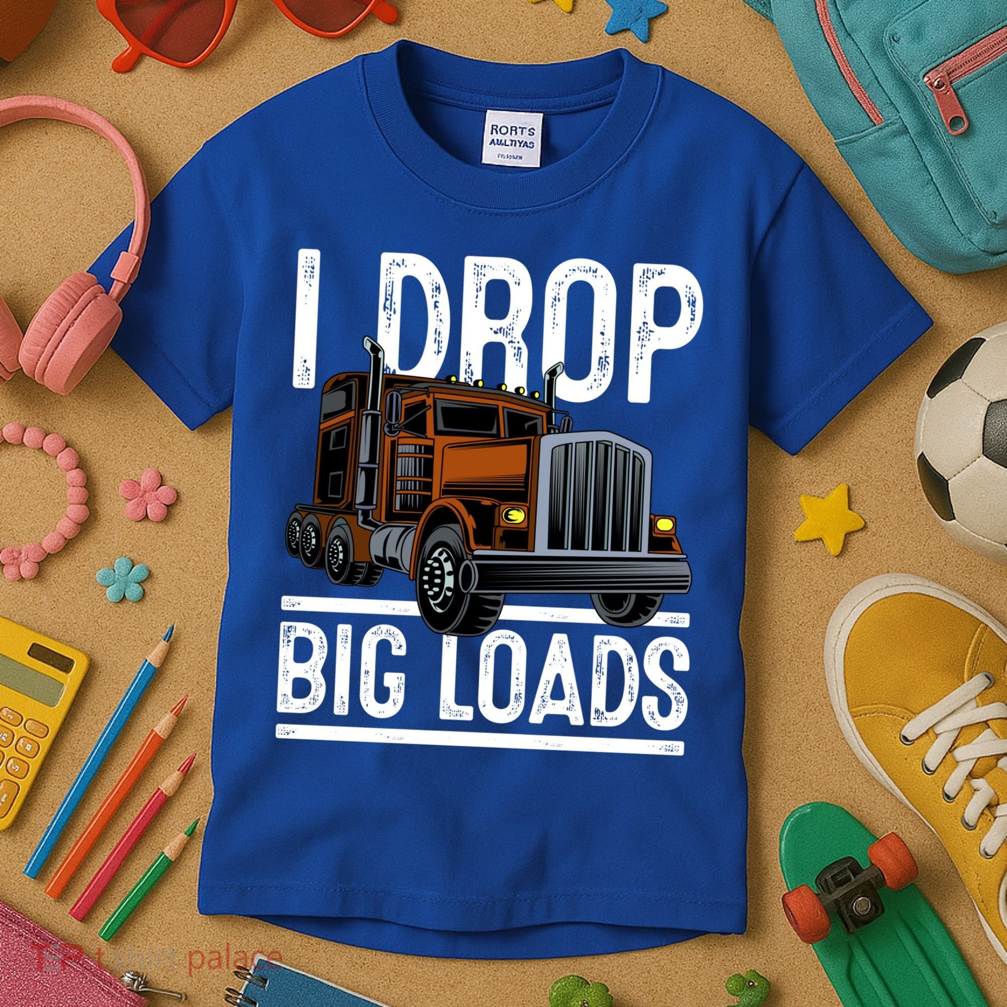 Truck Trucker Funny Gift Kids T-Shirt