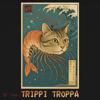 Trippi Troppa Funny Italian Brainrot Meme Japanese Baby Bodysuit thumb 2