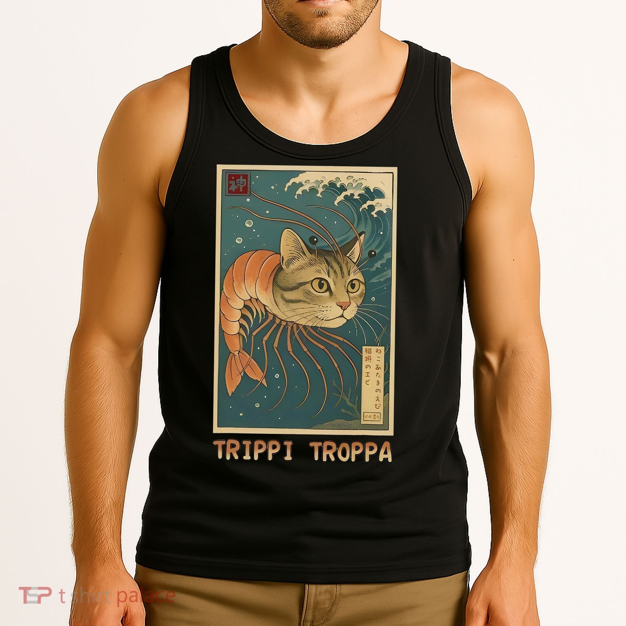 Trippi Troppa Funny Italian Brainrot Meme Japanese Tank Top
