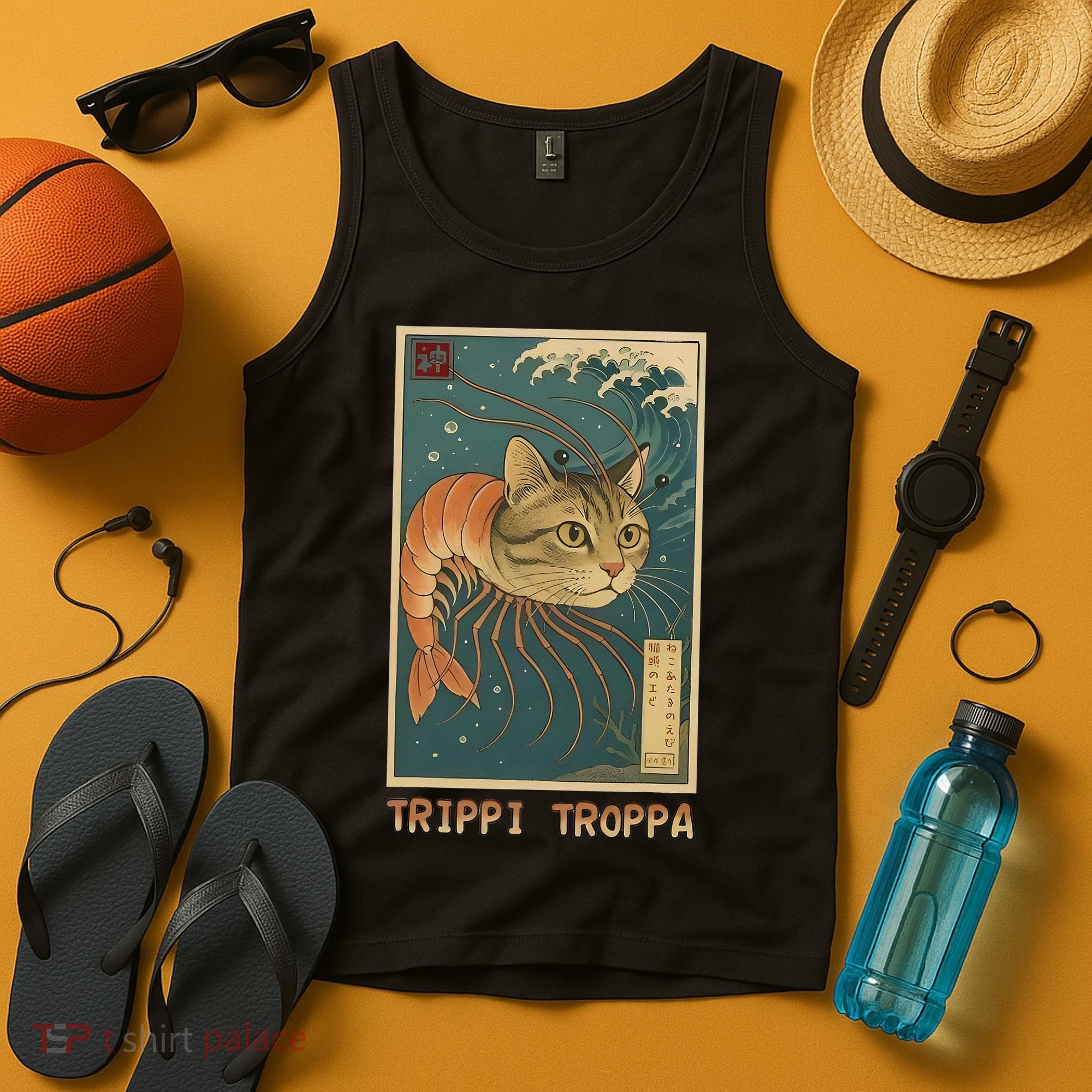 Trippi Troppa Funny Italian Brainrot Meme Japanese Tank Top