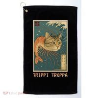 Trippi Troppa Funny Italian Brainrot Meme Japanese Golf Towel thumb 0