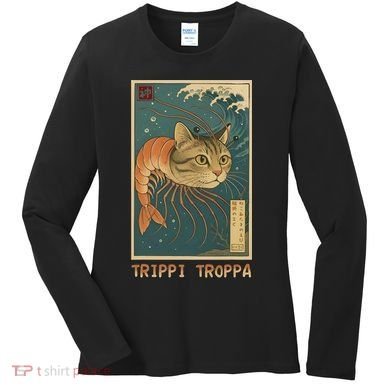 Trippi Troppa Funny Italian Brainrot Meme Japanese Women's Long Sleeve Shirt