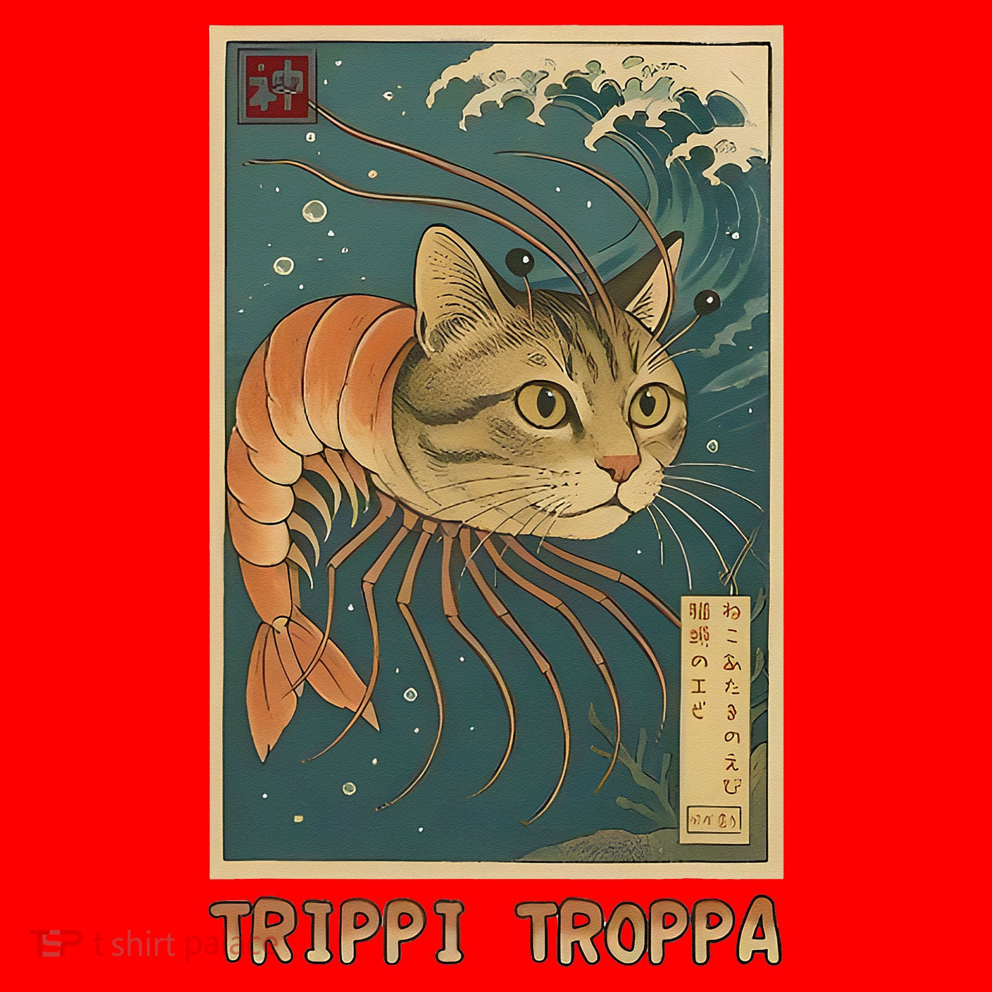 Trippi Troppa Funny Italian Brainrot Meme Japanese Santa Hat