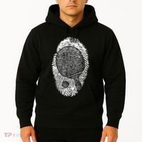 Table Tennis Fingerprint Ping Pong Table Tennis Player Hoodie thumb 2