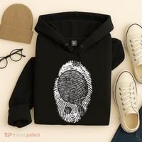 Table Tennis Fingerprint Ping Pong Table Tennis Player Hoodie thumb 4