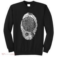 Table Tennis Fingerprint Ping Pong Table Tennis Player Sweatshirt thumb 0