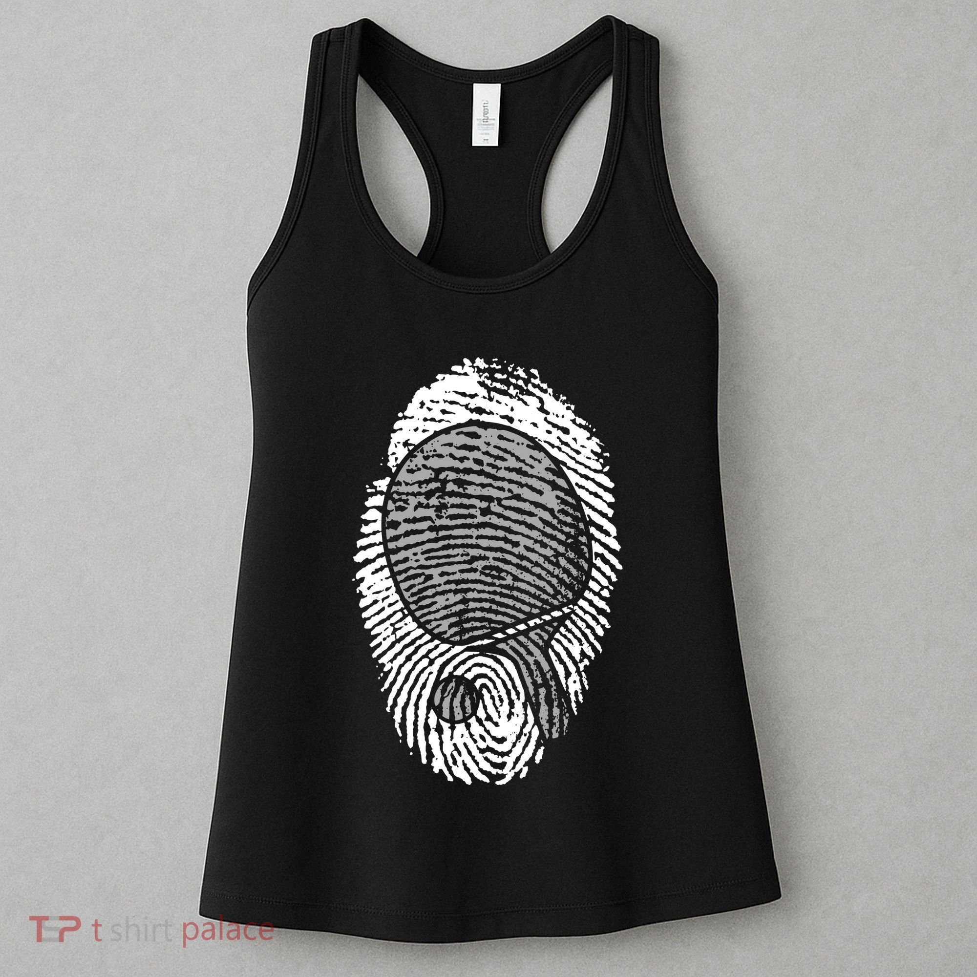 Table Tennis Fingerprint Ping Pong Table Tennis Player Women's Tank Top