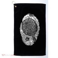 Table Tennis Fingerprint Ping Pong Table Tennis Player Golf Towel thumb 0