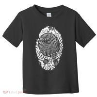 Table Tennis Fingerprint Ping Pong Table Tennis Player Toddler T-Shirt thumb 0