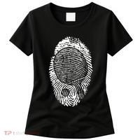Table Tennis Fingerprint Ping Pong Table Tennis Player Women's T-Shirt thumb 0