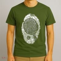 Table Tennis Fingerprint Ping Pong Table Tennis Player T-Shirt thumb 3