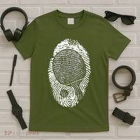 Table Tennis Fingerprint Ping Pong Table Tennis Player T-Shirt thumb 5