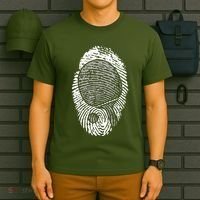 Table Tennis Fingerprint Ping Pong Table Tennis Player T-Shirt thumb 6