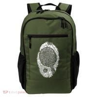 Table Tennis Fingerprint Ping Pong Table Tennis Player Backpack thumb 0