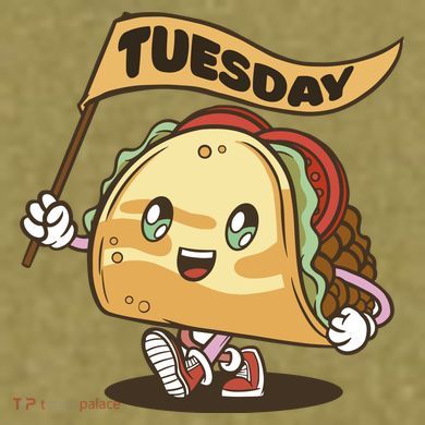 Taco Tuesday Festive Garment-Dyed Women's Muscle Tee