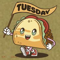 Taco Tuesday Festive Garment-Dyed Women's Muscle Tee thumb 6