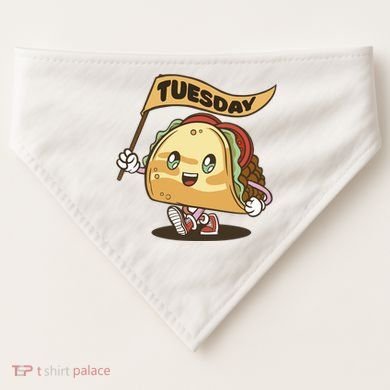 Taco Tuesday Festive USA-Made Doggie Bandana