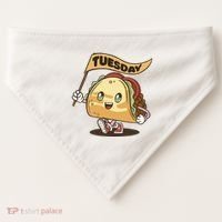 Taco Tuesday Festive USA-Made Doggie Bandana thumb 0