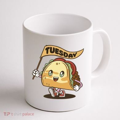 Taco Tuesday Festive Coffee Mug back