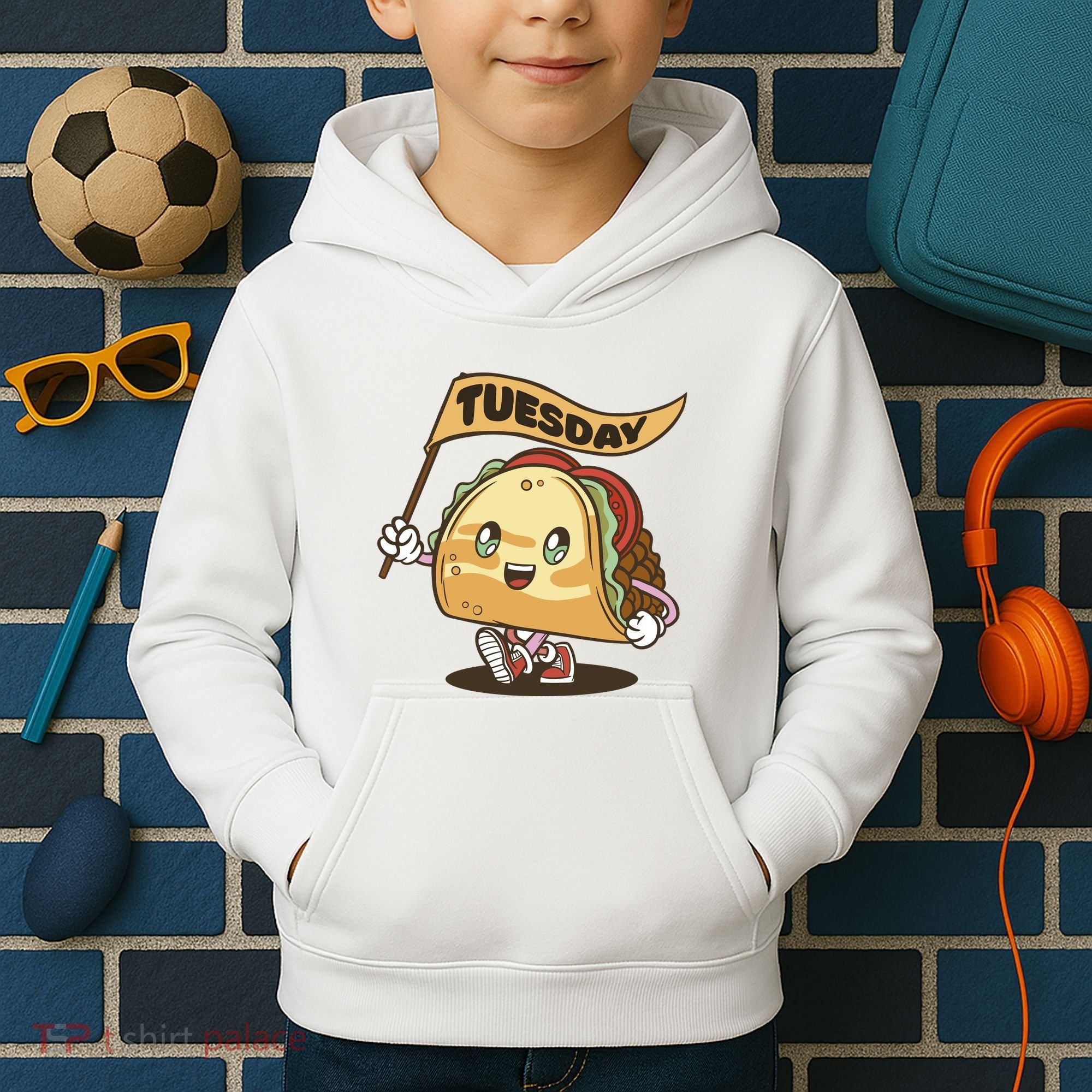 Taco Tuesday Festive Kids Hoodie