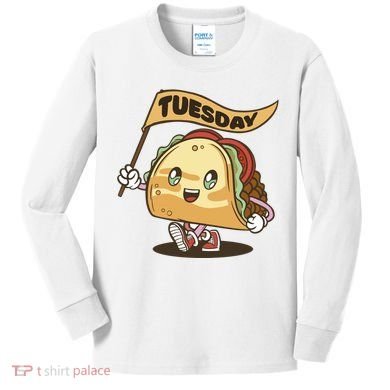 Taco Tuesday Festive Kids Long Sleeve Shirt