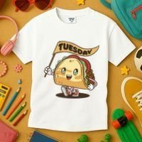 Taco Tuesday Festive Kids T-Shirt thumb 3