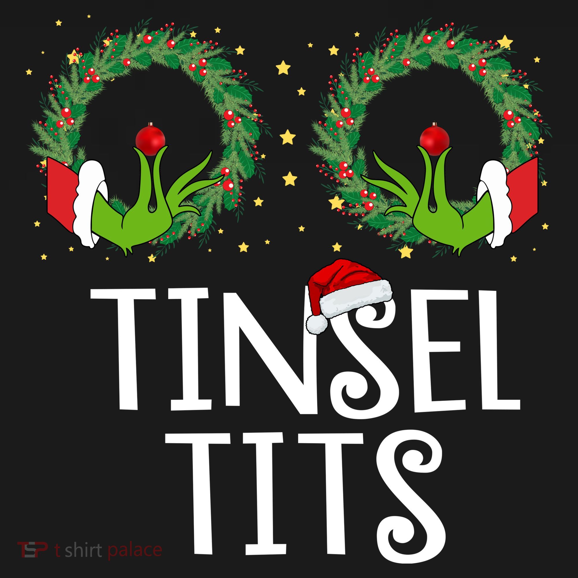Tinsel Tits Funny Christmas Backpack