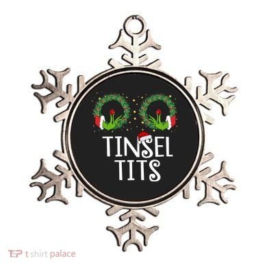 Tinsel Tits Funny Christmas Ornament