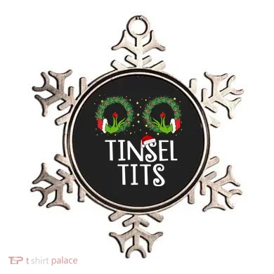 Tinsel Tits Funny Christmas Ornament