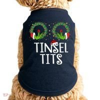 Tinsel Tits Funny Christmas Doggie Tank thumb 0