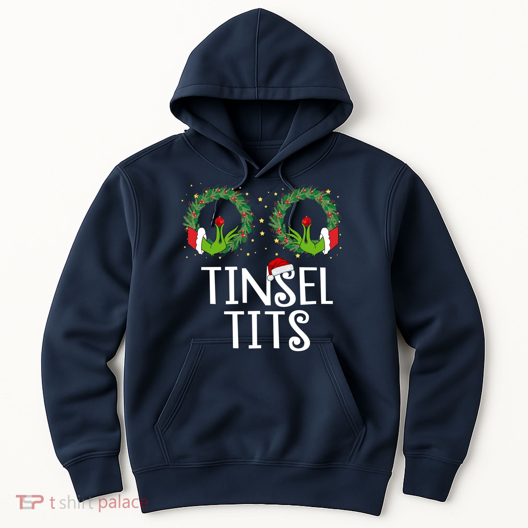 Tinsel Tits Funny Christmas Hoodie