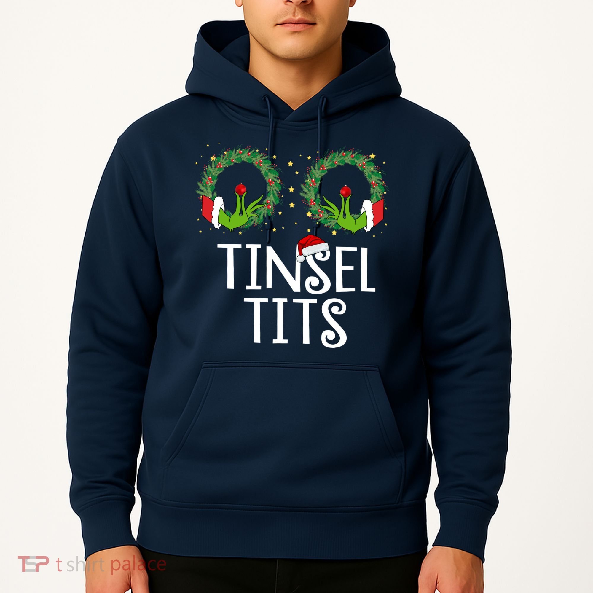 Tinsel Tits Funny Christmas Hoodie