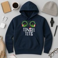 Tinsel Tits Funny Christmas Hoodie thumb 3