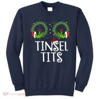 Tinsel Tits Funny Christmas Sweatshirt thumb 0