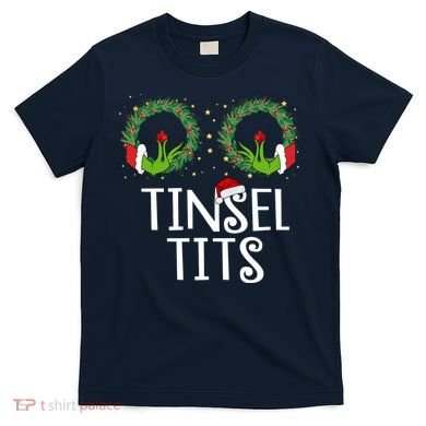 Tinsel Tits Funny Christmas T-Shirt