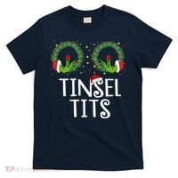 Tinsel Tits Funny Christmas T-Shirt thumb 0