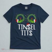 Tinsel Tits Funny Christmas T-Shirt thumb 5