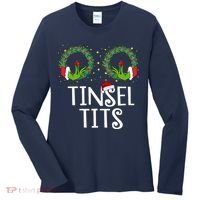 Tinsel Tits Funny Christmas Women's Long Sleeve Shirt thumb 0