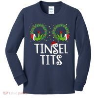 Tinsel Tits Funny Christmas Kids Long Sleeve Shirt thumb 0